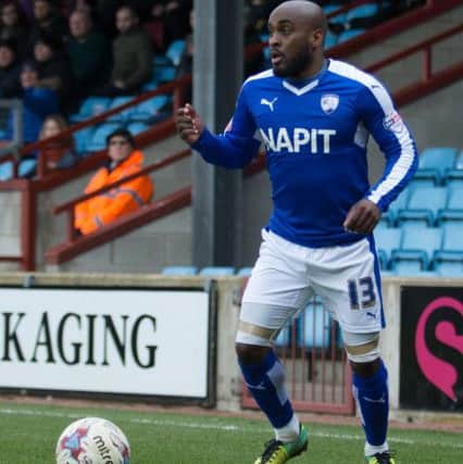 Scunthorpe United vs Chesterfield - Jamal Campbell-Ryce - Pic By James Williamson