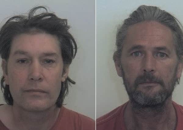 Richard Lucas, left44, of Rosebery Street, Ferham, and David Windle, 47, of Cantilupe Crescent, Aston, have pleaded guilty to theft.