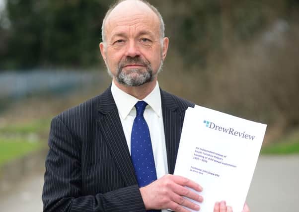 23 March 2016....Professor John Drew publishes the' Drew Review' , the 'Independent Review of South Yorkshire Police's Handling of Handling of Child sexual Exploitation'. Picture Scott Merrylees