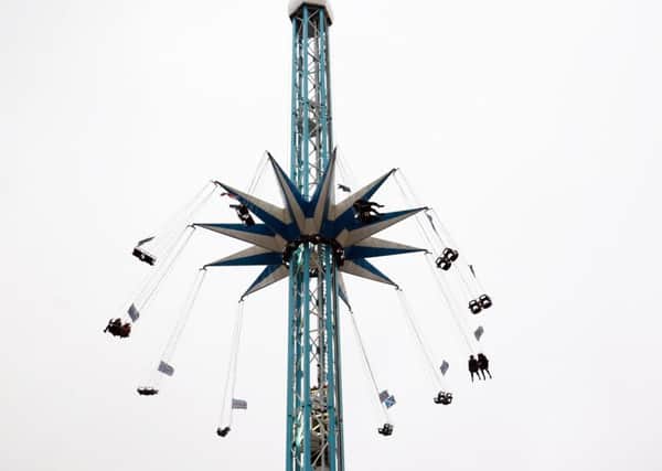 The 220ft high ride Star Flyer carousel opens on Fargate in Sheffield.