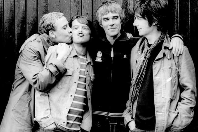 The Stone Roses (L-R) Reni, Mani, Ian Brown, John Squire