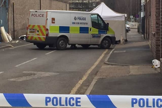 Police have sealed off Morpeth Street after a major incident