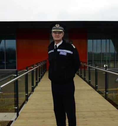 23 March 2015....Chief Con. David Crompton at the official opening of the new South Yorkshire Police Custody and Crime Centre at Shepcote Lane in Sheffield. Picture Scott Merrylees
