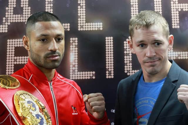 Kell Brook v Kevin Bizier press conference held a Bramall Lane ahead of their fight on Saturday. Photo: Chris Etchells