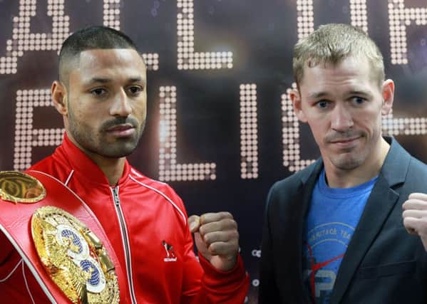 Kell Brook v Kevin Bizier press conference held a Bramall Lane ahead of their fight on Saturday. Photo: Chris Etchells