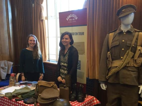 World War One memorabilia at the Barnsley History Day