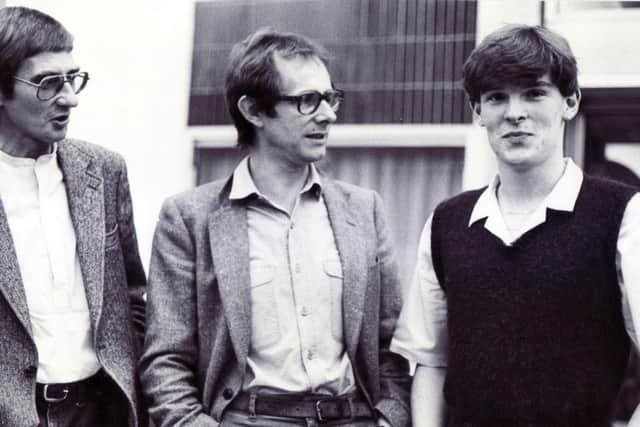 Barry Hines, left, and film director Ken Loach with Sheffield actor Tony Pitts, star of Looks and Smiles
