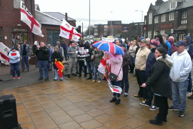 EDL protest in Rotherham
