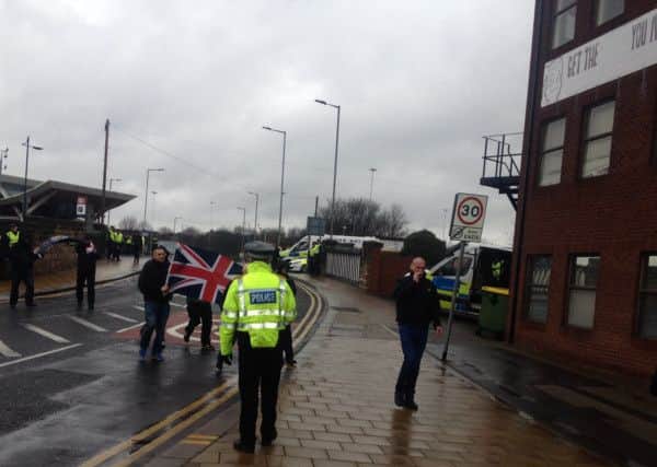 EDL protest in Rotherham