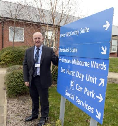 Ian Murray, capital and estates programme manager, shows the Derbyshire Times around Walton Hospital. Picture by Sarah Washbourn.