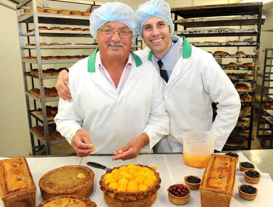 Roger Topping, managing director, (Left) with his son Matthew Topping, sales director of The Topping Pie Company.