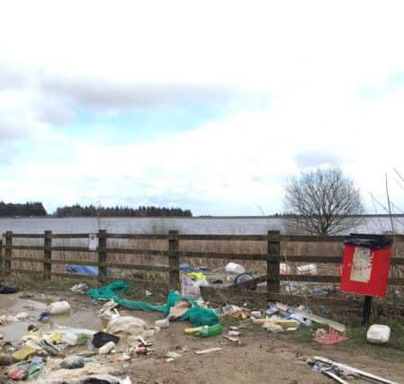 Fly-tipping at Redmires Resevoir