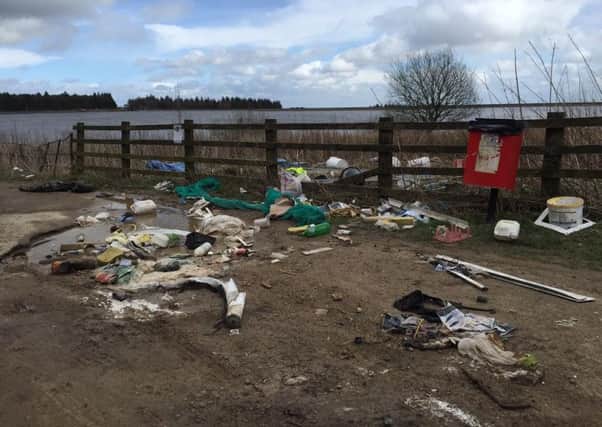Fly-tipping at Redmires Resevoir