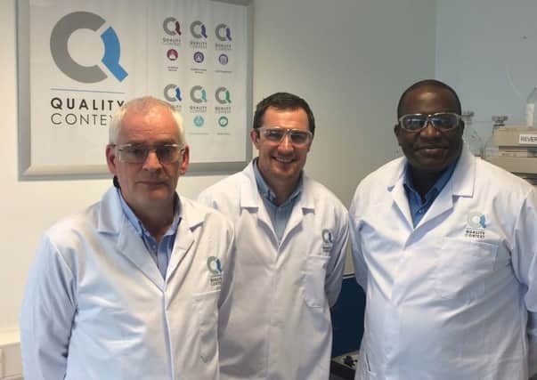 Quality Context New Starters (from left to right) John Crawford, David Franks, Oladele Olaniyi