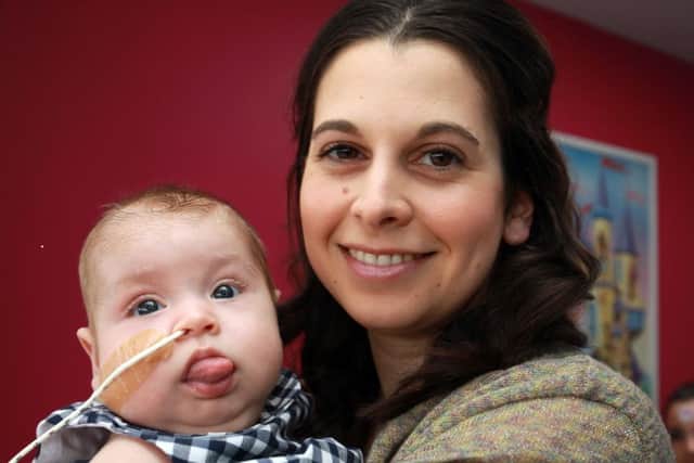 Treetop House's 15th anniversary at Sheffield Children's Hospital. Pictured are Sarah Shepherd and her daughter Olivia.