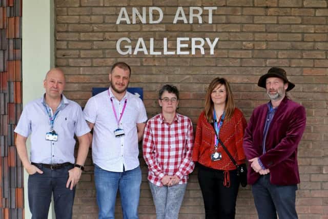 Celebrating the launch of Aspire Drug and Alcohol Services at Doncaster Museum, from left to right: Stuart Green, Neil Firbank, Michaela Jones, Sally Hickson-Clark and Tim Young.