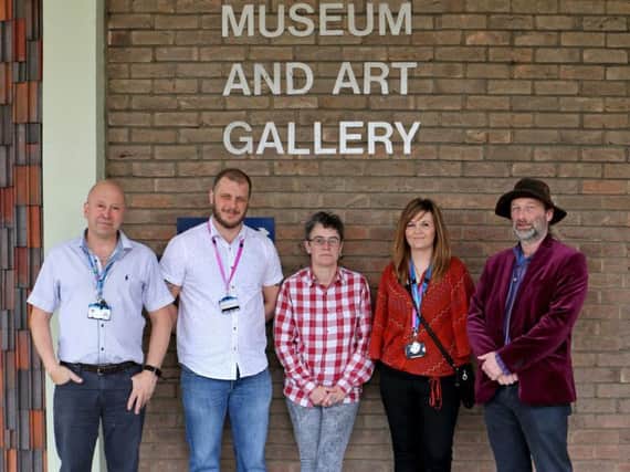 Celebrating the launch of Aspire Drug and Alcohol Services at Doncaster Museum, from left to right: Stuart Green, Neil Firbank, Michaela Jones, Sally Hickson-Clark and Tim Young.