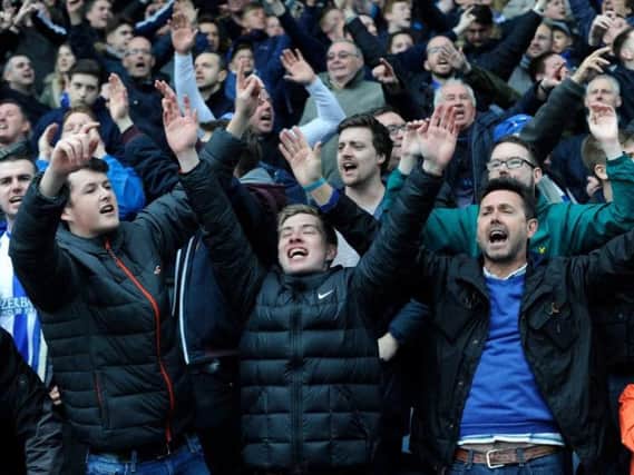 Owls fans in full voice at Huddersfield