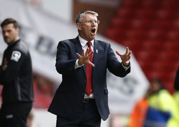 Nigel Adkins manager of Sheffield Utd during the Sky Bet League One match at The Bramall Lane against Walsall
