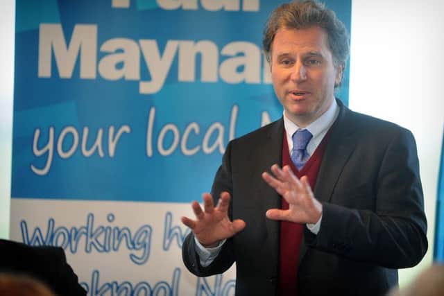 Tory minister Oliver Letwin is in Sheffield today visiting flood defences. PIC: ROB LOCK