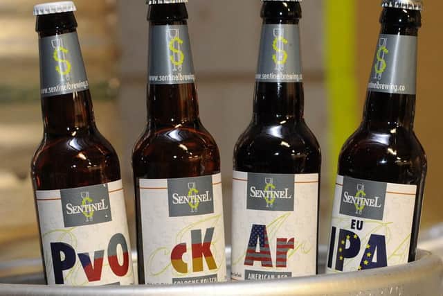 Beers produced by Sentinel Brewery. Picture: Andrew Roe