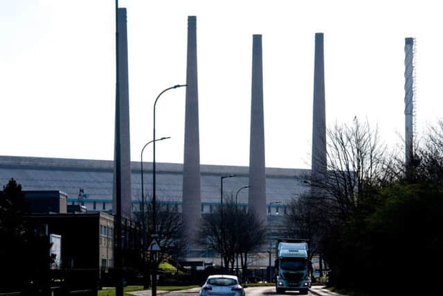 Tata steel plant in Rotherham