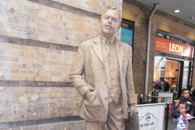 The Sir Nigel Gresley statue at Kings Cross Station
