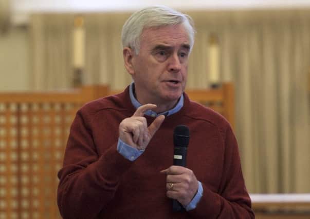 Shadow chancellor John McDonnell speaking to Labour members in Sheffield at St Marys Church
Picture by Dean Atkins