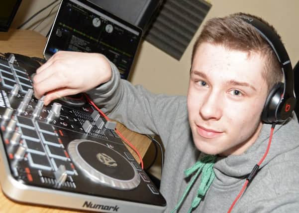 Tom Dempsey, 14, of Sheffield, pictured working on some beats. Picture: Marie Caley NSST Dempsey MC 4