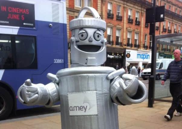 Ken Rowe, a 63-year-old grandad and marathon enthusiast, is dressing up as Clean Sheffield anti-litter mascot Phil the Bin for the 2016 Plusnet Yorkshire Half Marathon-Sheffield.