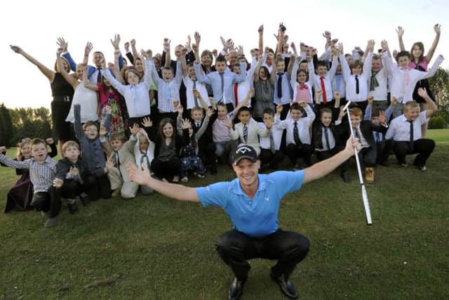 Sheffield Golfer Danny Willett was at Phoenix Golf Club,Rotherham to present awards to the 'Wee Willetts' Golf Kids.