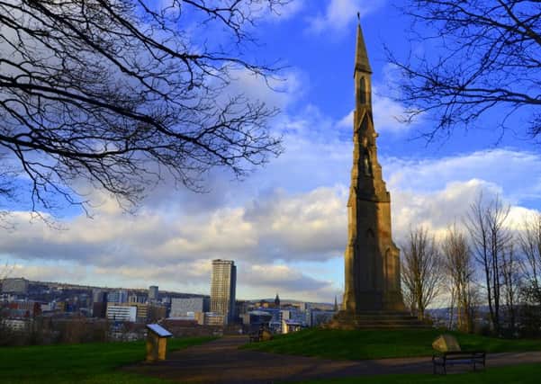 The Cholera Monument in Norfolk Park, Sheffield - a view that should be protected, say those backing plans for a heritage strategy for the city. Picture by Jon Maiden