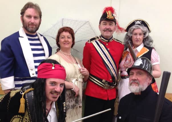 Grenoside and Birley Carr Players are presenting the popular Gilbert and Sullivan opera The Pirates of Penzance
Back row: Richard Nortcliffe, Louise Walsingham, Brian Barber, Karen Ann Loxley
Front row: Gary Leigh, Harry Marshall
