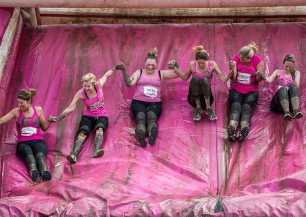 CANCER RESEARCH UK: Maidstone Pretty Muddy 5km - Saturday 11th July 2015 held at Mote Park, Maidstone, Kent.