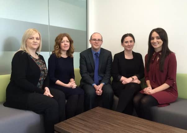 Wake Smith's new recruits (left to right) Sarah Mallinson, Louise Roberts, Scott Haslam, Lauren Hance and Leigh Cartwright.