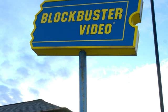 Blockbuster video - the only way to watch home movies for an entire generation.