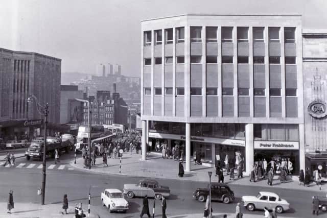 Sheffield's C&A store in the 1960s.