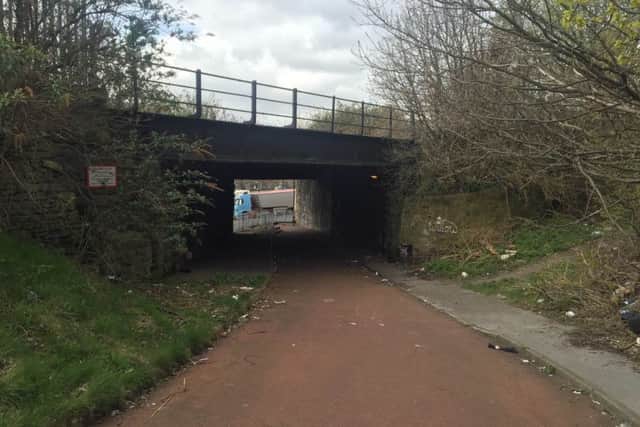 Council workers are often seen clearing up drug needles under a bridge which links up Brunswick Road and Derek Dooley Way