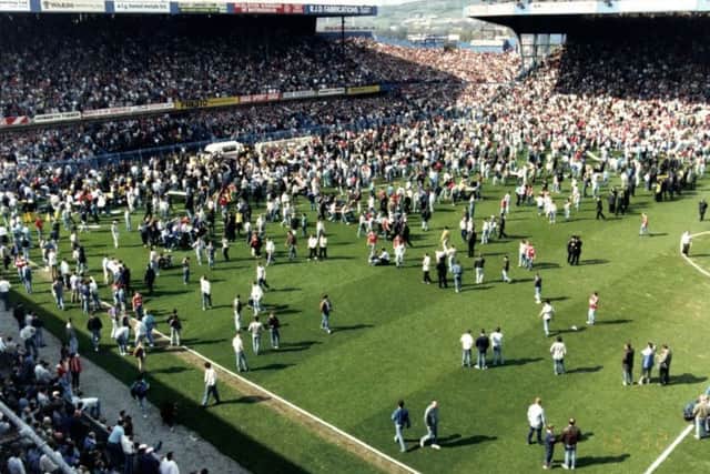 Handout photo issued by the Hillsborough Inquests of the Hillsborough football ground shown to the inquests. PRESS ASSOCIATION Photo.