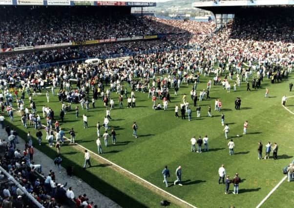 Handout photo issued by the Hillsborough Inquests of the Hillsborough football ground shown to the inquests. PRESS ASSOCIATION Photo.