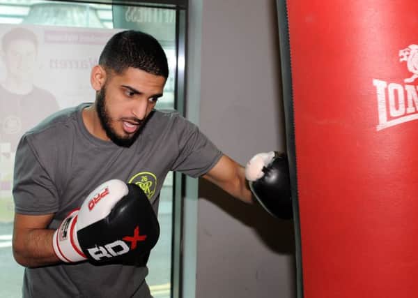 Muheeb Fazeldin training at Ryan Rhodes' boxing gym on London Road. Picture: Andrew Roe