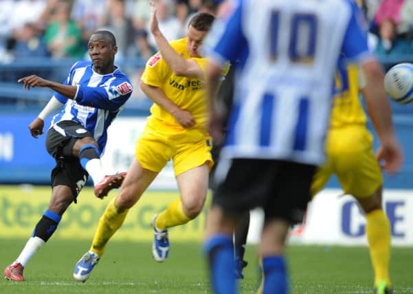 Jermaine Johnson hits home the games only goal with a spectacular shot when Wednesday beat play-off chasing Cardiff in 2009