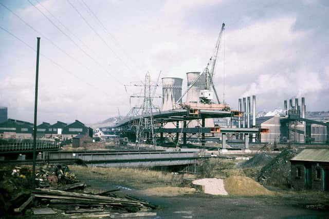 Construction of Tinsley viaduct in the 1960s