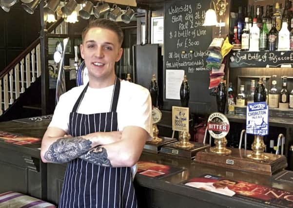Head chef Jack Goodison at the Scotsman's Pack, Hathersage