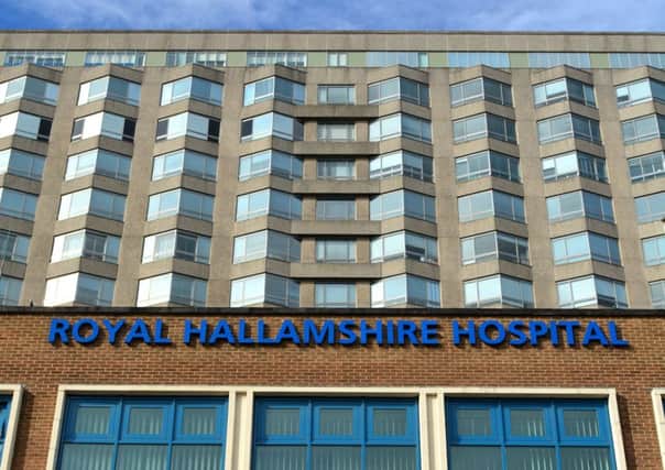 File picture of the Royal Hallamshire Hospital in Sheffield, South Yorkshire.