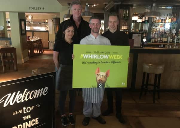 Prince of Wales pub staff get in on fundraising