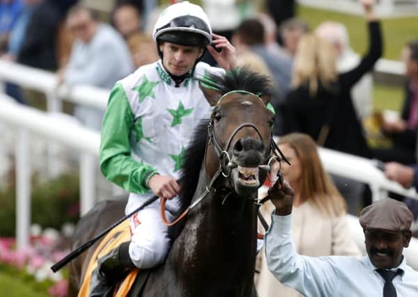 Fergus Sweeney and Twilight Son after winning the 888sport Charity Sprint  at York last June. He is expected to score on the Knavesmire again on Wednesday. Photo: Lynne Cameron/PA Wire.