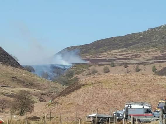 A moorland fire near Ladybower was caused by a disposable barbecue