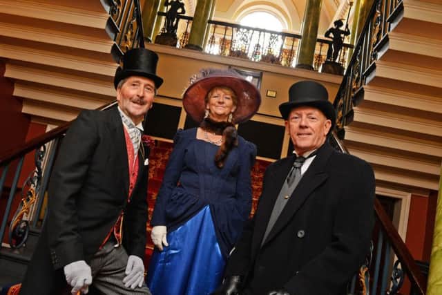 Raymond Smithurst, Pam Claybourn and Steve Kimber, pictured at the Mansion House during the open day for the Heritage festival. Picture: Marie Caley