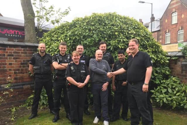 Hero thanked for saving life of Sheffield police officer attacked with axe